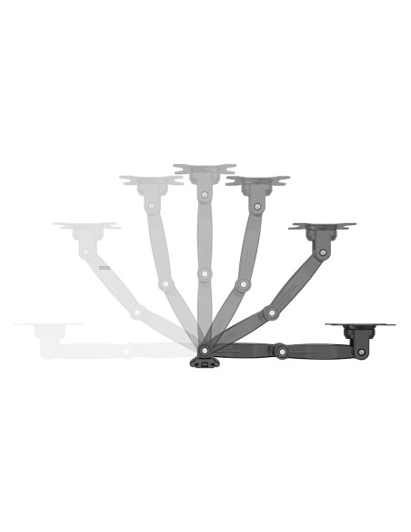 Three-joint wall mount for 10-27 inch TVs, black, 20 kg capacity - IRRADIO STV-IR-1027-3