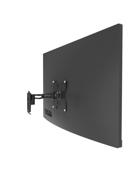 Twee-gewrichten wandbeugel voor TV 17-42 inch, zwart, draagvermogen 30 kg - IRRADIO STV-IR-1742-2