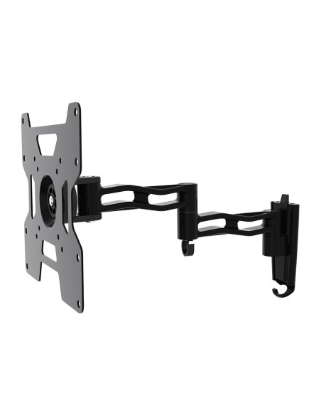 Drie-gewrichten wandbeugel voor TV 17-42 inch, zwart, draagvermogen 30 kg - IRRADIO STV-IR-1742-3