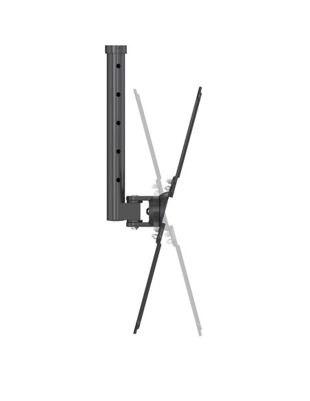 Support plafond TV descente réglable 444-794 mm pour 22-55 pouces, noir, charge 45 kg - IRRADIO STV-IR-2255-S