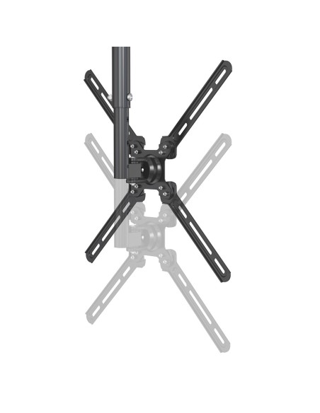 Ceiling TV mount with adjustable drop 444-794 mm for 22-55 inch screens, black, 45 kg capacity - IRRADIO STV-IR-2255-S