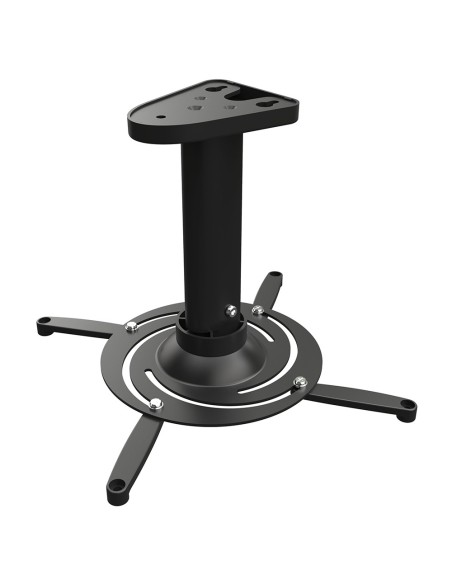 Ceiling mount for projectors, fixed distance 135 mm, black color, 15 kg capacity - IRRADIO SP-IR-CEILING-135