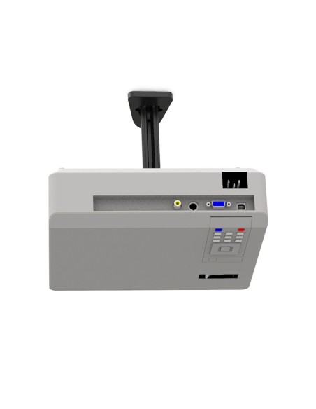 Ceiling mount for projectors, fixed distance 135 mm, black color, 15 kg capacity - IRRADIO SP-IR-CEILING-135