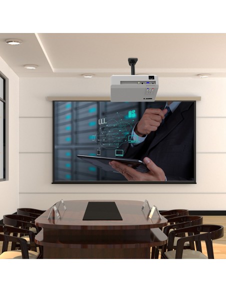 Ceiling mount for projectors, fixed distance 135 mm, black color, 15 kg capacity - IRRADIO SP-IR-CEILING-135
