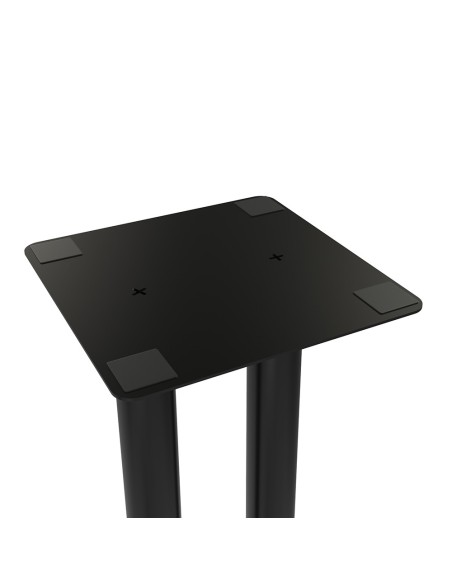 Pair of floor stands for speakers, black painted metal, 15 kg capacity each - IRRADIO SD-IR-FLOORSOUND