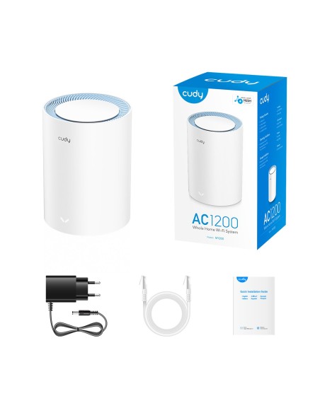 AC1200 Wi-Fi Mesh System, 1 unit, basic coverage, dual band - Cudy M1200 (1-pack)