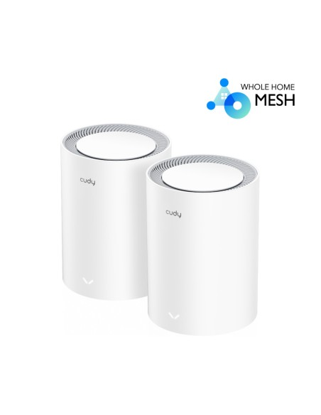 AX3000 Wi-Fi 6 V2.0 Mesh System with 2.5G port, 2 units, extended coverage, dual band - Cudy M3000 V2.0 (2-pack)