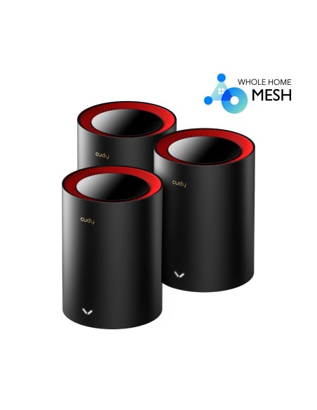AX3000 Wi-Fi 6 Mesh System with 2.5G port, 3 units, extended coverage, dual band - Cudy M3000 (3-pack)