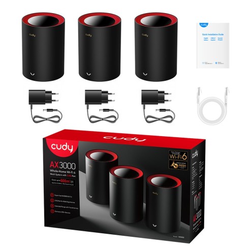 AX3000 Wi-Fi 6 Mesh System with 2.5G...