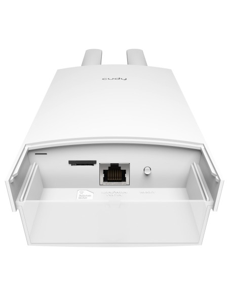 Outdoor N300 Wi-Fi 4G LTE Cat.4 IP65 Router mit 4 Ethernet 10/100 Mbps Ports, Nano SIM Slot, 2 Antennen - Cudy LT400 Outdoor