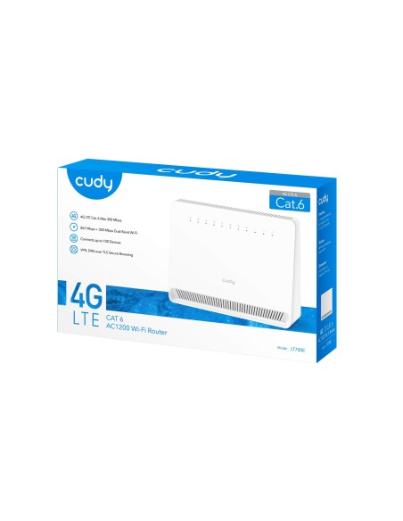 AC1200 Wi-Fi 4G LTE Cat.6 Gigabit Router met Nano SIM slot, interne Quectel module en Cudy Mesh ondersteuning - Cudy LT700E