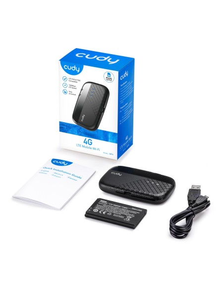 4G LTE Cat.4 Mobile Hotspot with N Wi-Fi, Qualcomm chipset, 2000 mAh battery and internal 4G modem - Cudy MF4