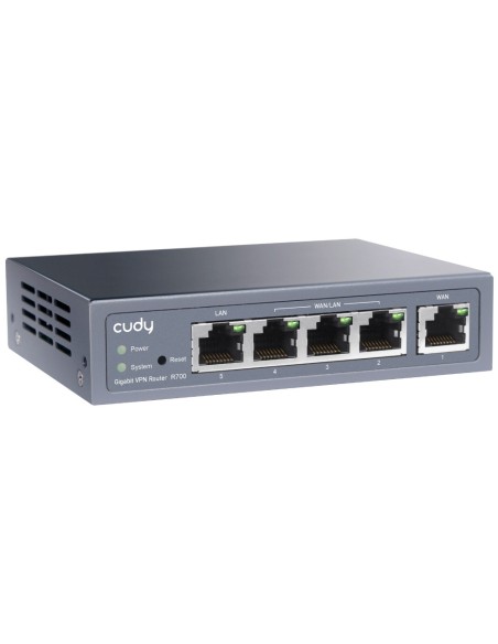 Gigabit Multi-WAN VPN Router met 1 WAN + 4 LAN Gigabit, load balancing en failover ondersteuning - Tenda R700