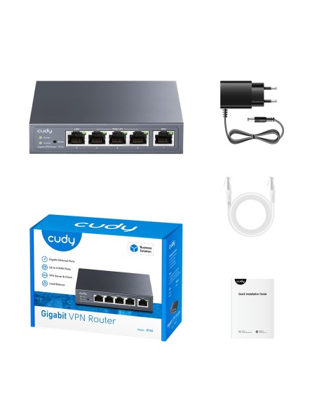 Routeur Gigabit Multi-WAN VPN avec 1 WAN + 4 LAN Gigabit, support load balancing et failover - Tenda R700
