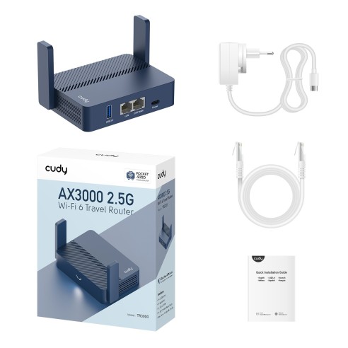AX3000 Wi-Fi 6 VPN Travel Router met...