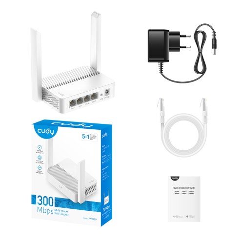 N300 Wi-Fi Router mit 300 Mbps 2.4...