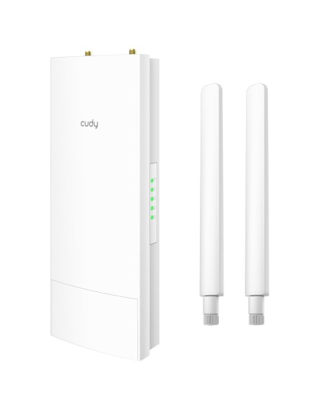 Outdoor AC1200 Dual-Band WiFi Access Point, 2 abnehmbare Antennen, passives PoE 24 V, IP65 - Cudy AP1200 Outdoor