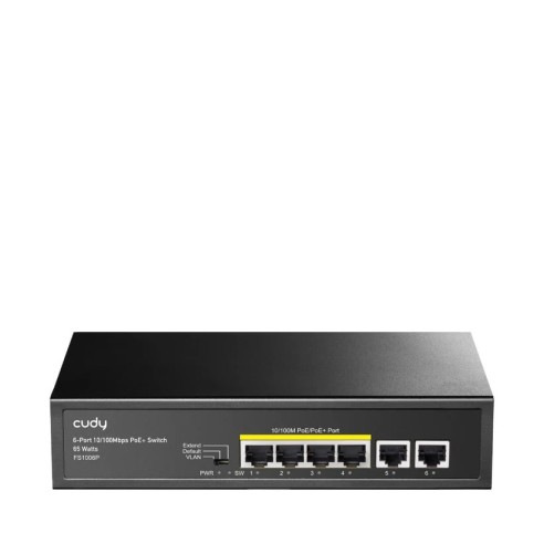Switch 6 porte 10/100 con 4 PoE,...