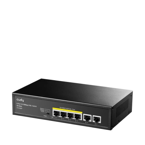 Switch 6 porte 10/100 con 4 PoE,...