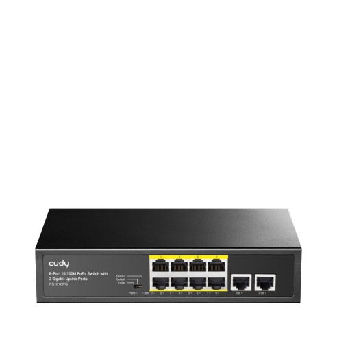 Switch 10 porte 10/100 con 8 PoE, 2...