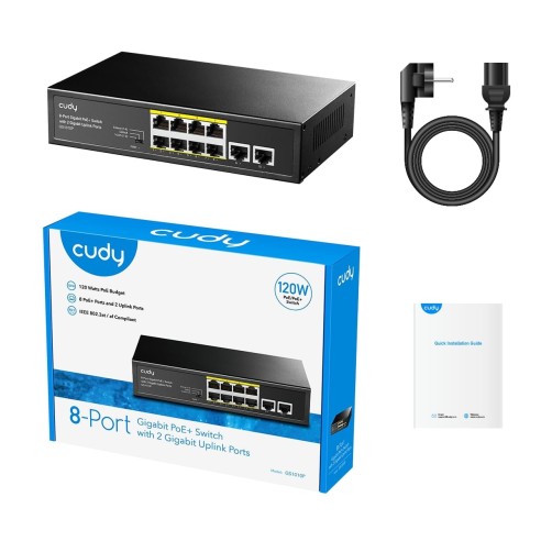 8-Port Gigabit PoE Switch, 4 PoE...