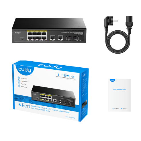 8-Port Gigabit PoE Switch, 4...