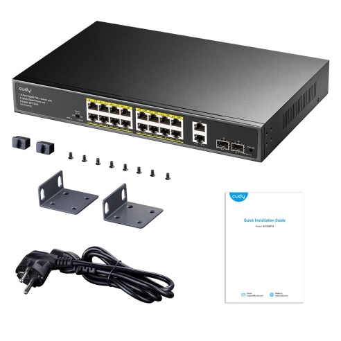 16-Port Gigabit PoE Switch, 8 PoE...