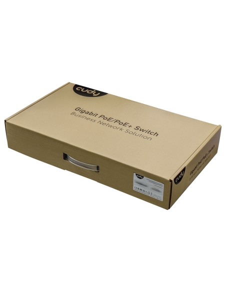 16-Port Gigabit PoE Switch, 16 PoE ports, 2 Gigabit uplink + 2 SFP, 200W budget, rackmount - Cudy GS1020PS2