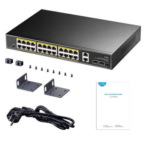 24-Port Gigabit PoE Switch, 16...