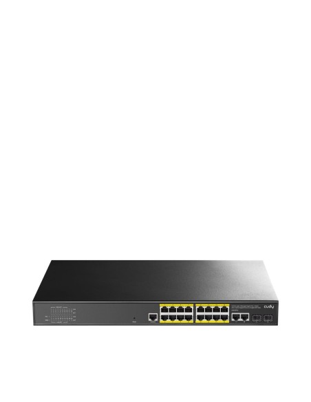 Switch 18 porte Layer 2 Managed Gigabit PoE+, 16 PoE+ + 2 uplink + 2 SFP, budget 200W, rack 1U - Cudy GS2018PS2-200W