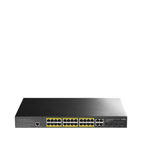 28-Port Layer 2 Managed Gigabit PoE+...