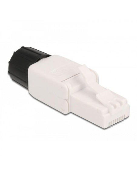 RJ45 Cat.6A UTP plug, toolless installation with protective boot, for round solid cable - Techly Professional 621109