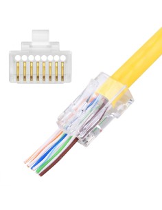 Caja de 100 plugs RJ45...