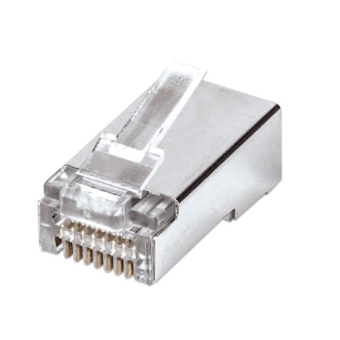 Verpakking van 100 doorvoer RJ45...