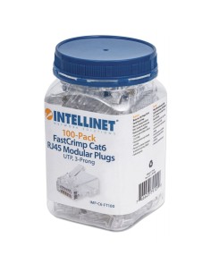 Caja de 100 plugs RJ45...
