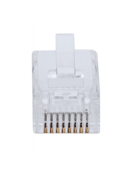 Verpakking van 100 doorvoer RJ45 Cat.6 ongeafgeschermde UTP plugs, FastCrimp voor snelle installatie - Intellinet 791090
