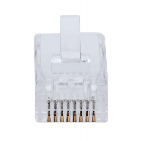 Packung mit 100 Pass-Through RJ45...