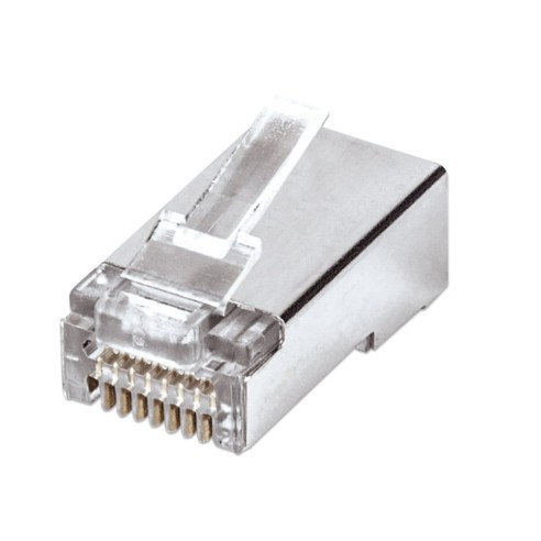 Packung mit 50 Pass-Through RJ45...
