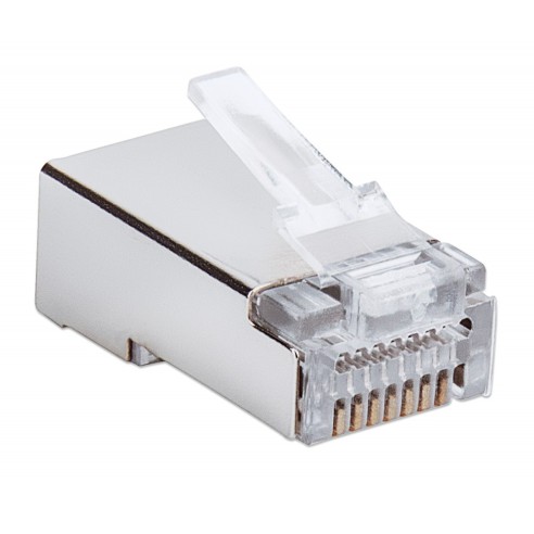 Packung mit 50 Pass-Through RJ45...