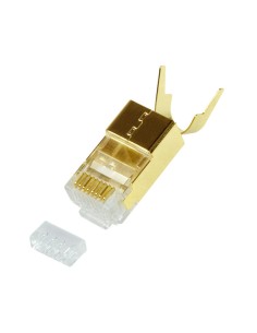 Plug modular dorado RJ45... 2