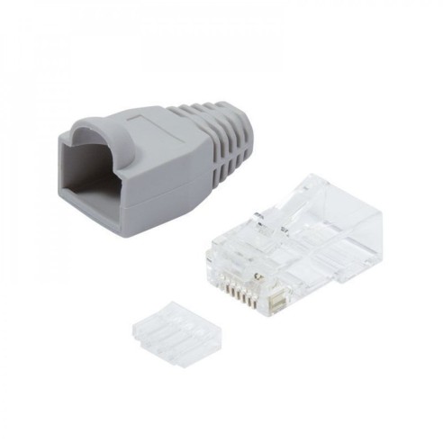 Cat.6 RJ45 plug and boot for...