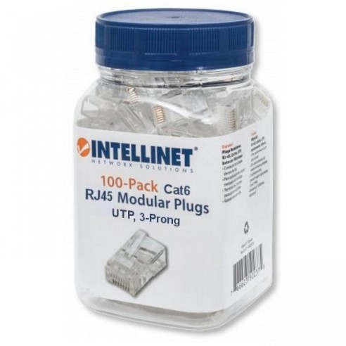 Pack of 100 modular RJ45 Cat.6...