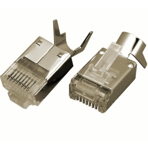 Cat. 5 und 6 STP Stecker mit Führung...