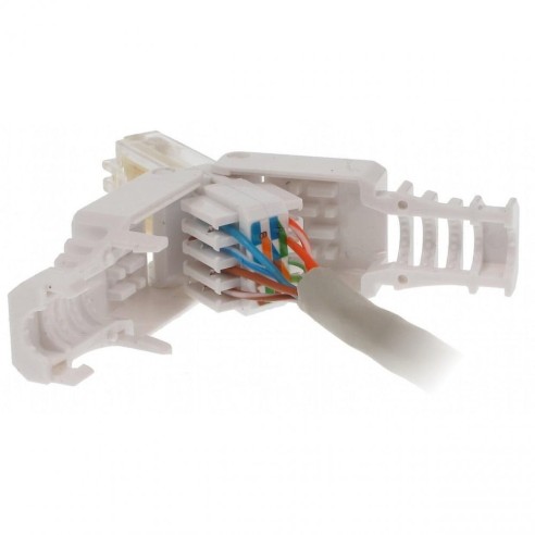Cat. 5/6 RJ45 Toolless Plug with Boot...
