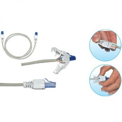 Cat. 5/6 RJ45 Toolless Stecker mit...