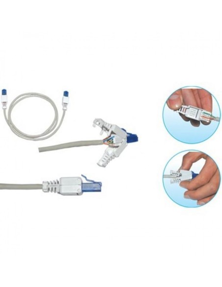 Cat. 5/6 RJ45 Toolless Stecker mit Knickschutztülle - Intellinet 790482
