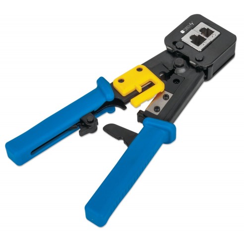 Crimp tang voor pass-through stekkers...