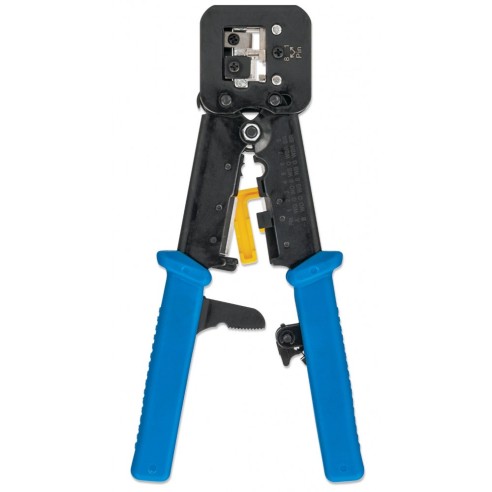 Crimp tang voor pass-through stekkers...