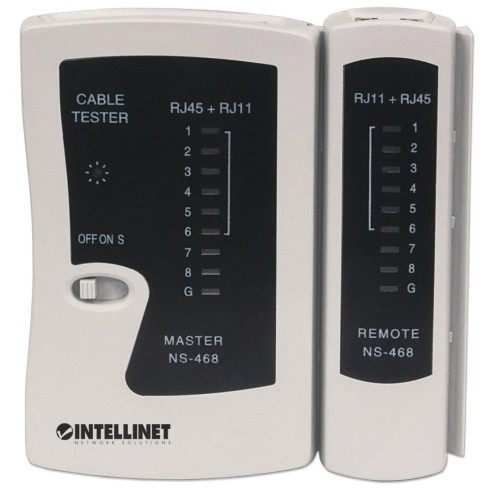 Netwerktester voor RJ11, RJ12 en RJ45...