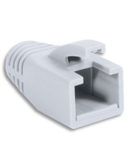 RJ45 plug boot, 8mm cable entry, white, pack of 10pcs - Intellinet 791021